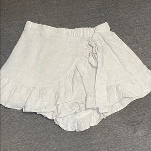 Linen Wrap Skort